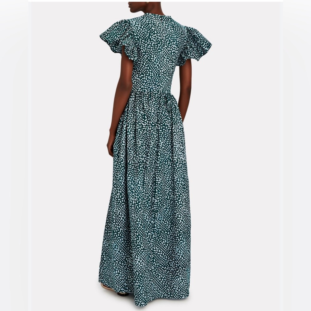 Sika Luna Cotton Flutter Sleeve Maxi Dress 0